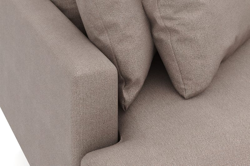 Menard 3-sits Högervänd L-formad Divansoffa i Tyg - Brun - Möbler - Soffa - Divansoffa & schäslongsoffa - 3 sits soffa med divan