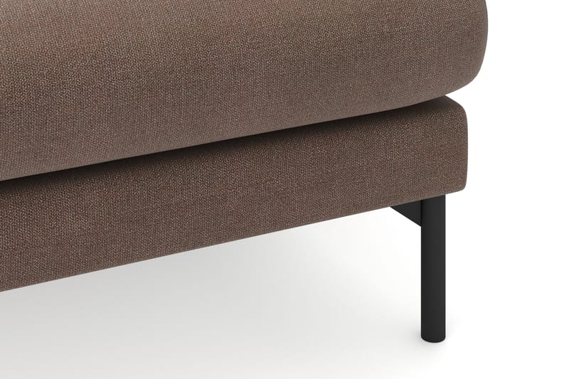 Menard 3-sits Högervänd L-formad Divansoffa i Tyg - Brun - Möbler - Soffa - Divansoffa & schäslongsoffa - 3 sits soffa med divan