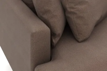 Menard 3-sits Högervänd L-formad Divansoffa i Tyg - Brun - Möbler - Soffa - Divansoffa & schäslongsoffa - 3 sits soffa med divan