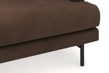 Menard 3-sits Vänstervänd L-formad Djup Divansoffa i Manchester - Brun - Möbler - Soffa - Divansoffa & schäslongsoffa - 3 sits soffa med divan