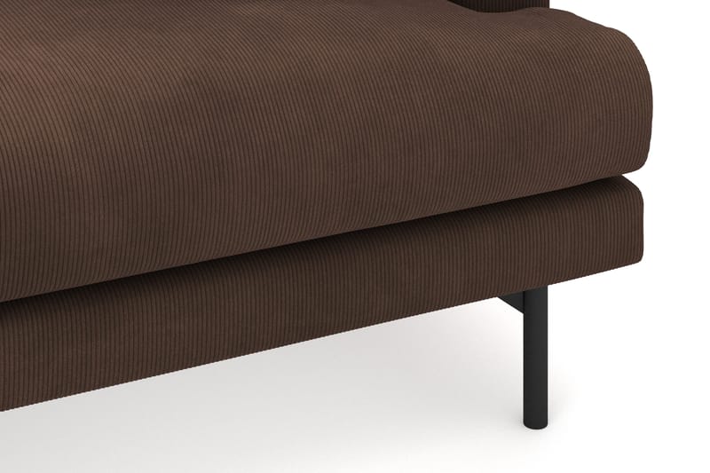 Menard 3-sits Vänstervänd L-formad Djup Divansoffa i Manchester - Brun - Möbler - Soffa - Divansoffa & schäslongsoffa - 3 sits soffa med divan