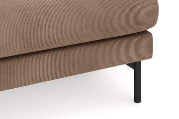 Menard 4-sits Högervänd L-formad Divansoffa i Manchester - Brun - Möbler - Soffa - Divansoffa & schäslongsoffa - 4 sits soffa med divan