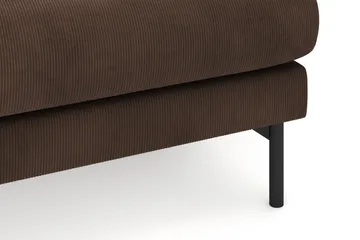 Menard 4-sits Högervänd L-formad Divansoffa i Manchester - Brun - Möbler - Soffa - Divansoffa & schäslongsoffa - 4 sits soffa med divan