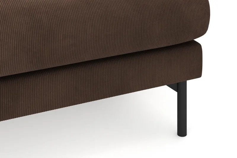 Menard 4-sits Högervänd L-formad Divansoffa i Manchester - Brun - Möbler - Soffa - Divansoffa & schäslongsoffa - 4 sits soffa med divan