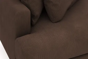 Menard 4-sits Högervänd L-formad Divansoffa i Manchester - Brun - Möbler - Soffa - Divansoffa & schäslongsoffa - 4 sits soffa med divan