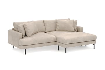 Menard 4-sits Högervänd L-formad Divansoffa i Manchester - Greige - Möbler - Soffa - Divansoffa & schäslongsoffa - 4 sits soffa med divan
