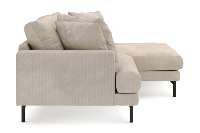 Menard 4-sits Högervänd L-formad Divansoffa i Manchester - Greige - Möbler - Soffa - Divansoffa & schäslongsoffa - 4 sits soffa med divan