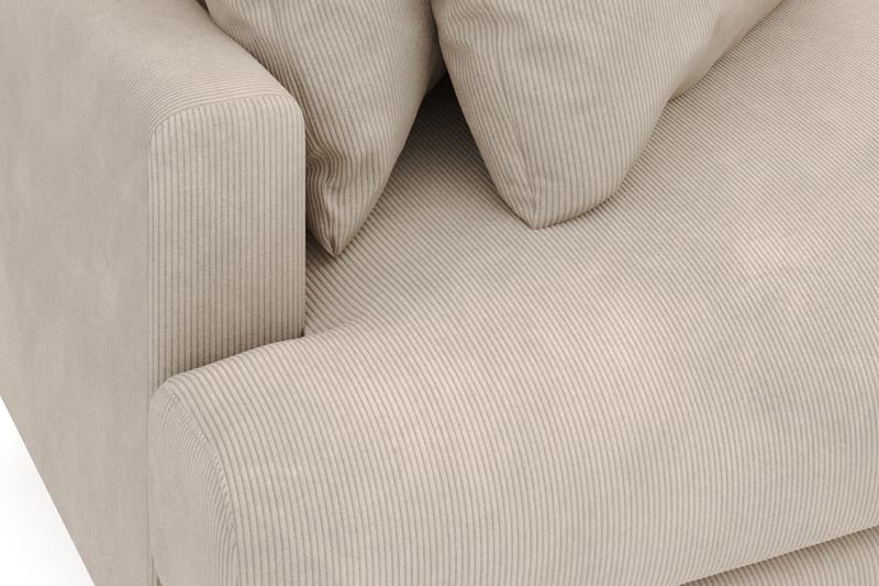 Menard 4-sits Högervänd L-formad Divansoffa i Manchester - Greige - Möbler - Soffa - Divansoffa & schäslongsoffa - 4 sits soffa med divan