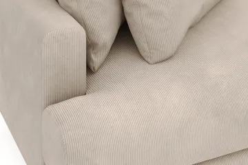 Menard 4-sits Högervänd L-formad Divansoffa i Manchester - Greige - Möbler - Soffa - Divansoffa & schäslongsoffa - 4 sits soffa med divan