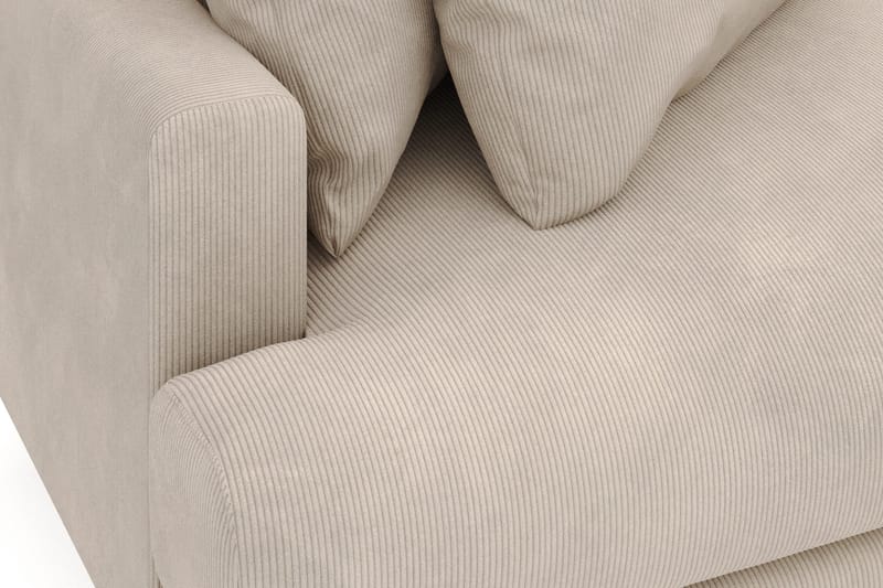 Menard 4-sits Högervänd L-formad Divansoffa i Manchester - Greige - Möbler - Soffa - Divansoffa & schäslongsoffa - 4 sits soffa med divan