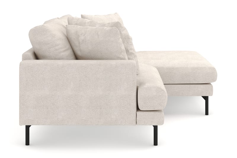 Menard 4-sits Högervänd L-formad Divansoffa i Tyg - Beige - Möbler - Soffa - Divansoffa & schäslongsoffa - 4 sits soffa med divan