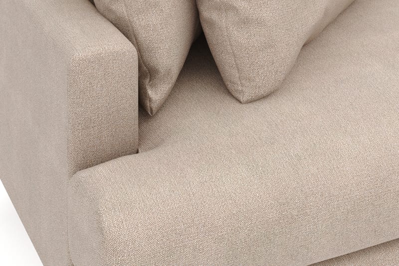 Menard 4-sits Högervänd L-formad Divansoffa i Tyg - Beige - Möbler - Soffa - Divansoffa & schäslongsoffa - 4 sits soffa med divan