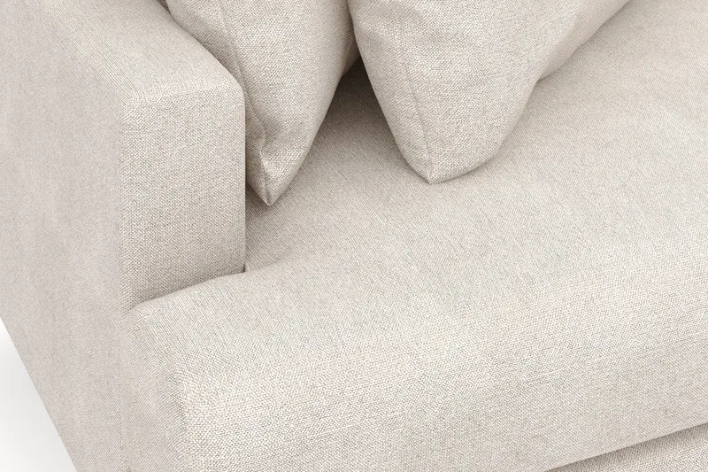 Menard 4-sits Högervänd L-formad Divansoffa i Tyg - Beige - Möbler - Soffa - Divansoffa & schäslongsoffa - 4 sits soffa med divan