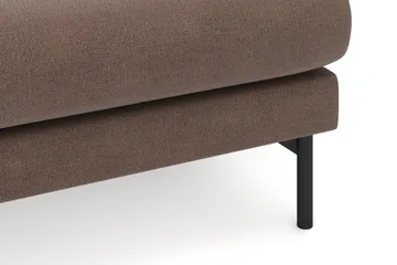 Menard 4-sits Högervänd L-formad Divansoffa i Tyg - Brun - Möbler - Soffa - Divansoffa & schäslongsoffa - 4 sits soffa med divan