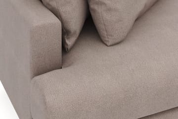 Menard 4-sits Högervänd L-formad Divansoffa i Tyg - Brun - Möbler - Soffa - Divansoffa & schäslongsoffa - 4 sits soffa med divan