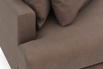 Menard 4-sits Högervänd L-formad Divansoffa i Tyg - Brun - Möbler - Soffa - Divansoffa & schäslongsoffa - 4 sits soffa med divan