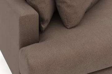 Menard 4-sits Högervänd L-formad Divansoffa i Tyg - Brun - Möbler - Soffa - Divansoffa & schäslongsoffa - 4 sits soffa med divan