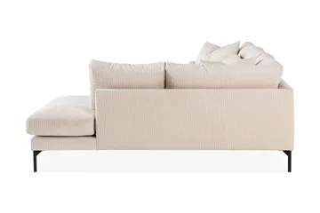 Menard 4-sits Högervänd L-formad Djup Schäslongsoffa i Manchester - Beige - Möbler - Soffa - Divansoffa & schäslongsoffa - 4 sits soffa med divan