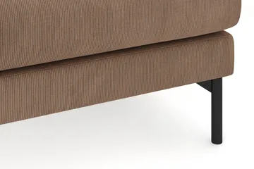 Menard 4-sits Högervänd L-formad Djup Schäslongsoffa i Manchester - Brun - Möbler - Soffa - Divansoffa & schäslongsoffa - 4 sits soffa med divan