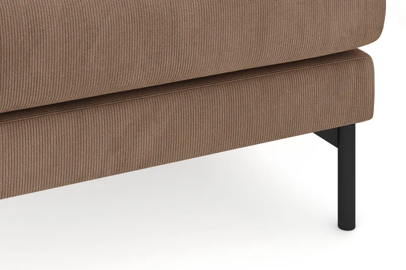 Menard 4-sits Högervänd L-formad Djup Schäslongsoffa i Manchester - Brun - Möbler - Soffa - Divansoffa & schäslongsoffa - 4 sits soffa med divan