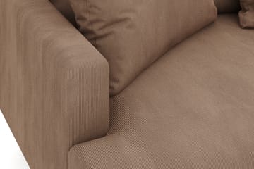 Menard 4-sits H�ögervänd L-formad Djup Schäslongsoffa i Manchester - Brun - Möbler - Soffa - Divansoffa & schäslongsoffa - 4 sits soffa med divan