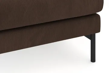 Menard 4-sits Högervänd L-formad Djup Schäslongsoffa i Manchester - Brun - Möbler - Soffa - Divansoffa & schäslongsoffa - 4 sits soffa med divan