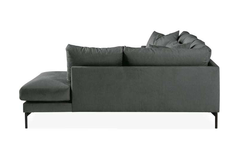 Menard 4-sits Högervänd L-formad Djup Schäslongsoffa i Manchester - Grå - Möbler - Soffa - Divansoffa & schäslongsoffa - 4 sits soffa med divan