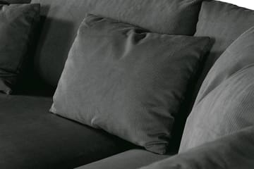 Menard 4-sits Högervänd L-formad Djup Schäslongsoffa i Manchester - Grå - Möbler - Soffa - Divansoffa & schäslongsoffa - 4 sits soffa med divan