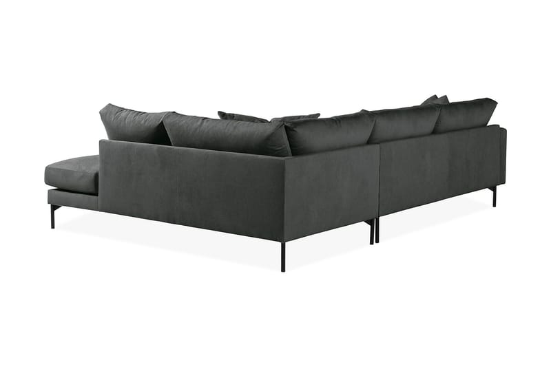 Menard 4-sits Högervänd L-formad Djup Schäslongsoffa i Manchester - Grå - Möbler - Soffa - Divansoffa & schäslongsoffa - 4 sits soffa med divan