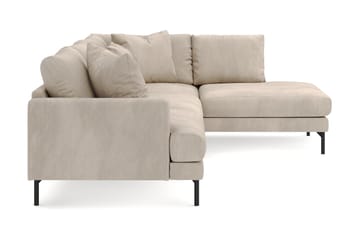 Menard 4-sits Högervänd L-formad Djup Schäslongsoffa i Manchester - Grå - Möbler - Soffa - Divansoffa & schäslongsoffa - 4 sits soffa med divan