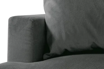 Menard 4-sits Högervänd L-formad Djup Schäslongsoffa i Manchester - Grå - Möbler - Soffa - Divansoffa & schäslongsoffa - 4 sits soffa med divan