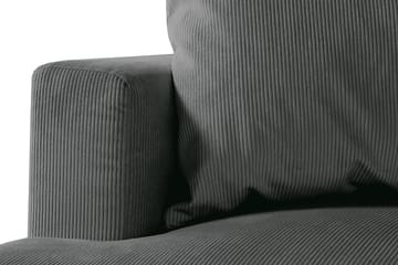 Menard 4-sits Högervänd L-formad Djup Schäslongsoffa i Manchester - Grå - Möbler - Soffa - Divansoffa & schäslongsoffa - 4 sits soffa med divan