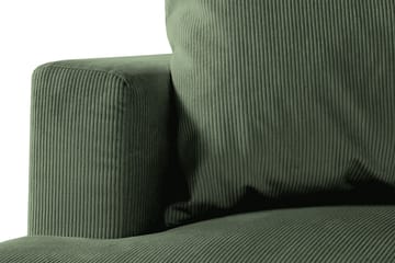 Menard 4-sits Högervänd L-formad Djup Schäslongsoffa i Manchester - Grön - Möbler - Soffa - Divansoffa & schäslongsoffa - 4 sits soffa med divan