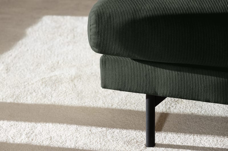 Menard 4-sits Högervänd L-formad Djup Schäslongsoffa i Manchester - Grön - Möbler - Soffa - Divansoffa & schäslongsoffa - 4 sits soffa med divan