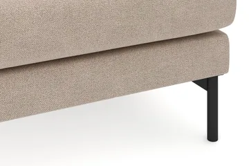 Menard 4-sits Högervänd L-formad Djup Schäslongsoffa i Tyg - Beige - Möbler - Soffa - Divansoffa & schäslongsoffa - 4 sits soffa med divan