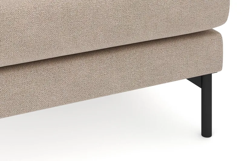 Menard 4-sits Högervänd L-formad Djup Schäslongsoffa i Tyg - Beige - Möbler - Soffa - Divansoffa & schäslongsoffa - 4 sits soffa med divan