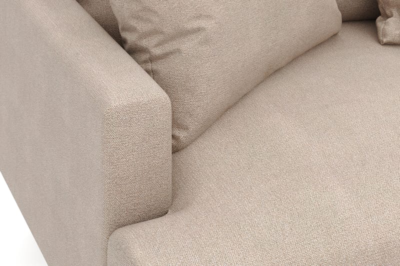 Menard 4-sits Högervänd L-formad Djup Schäslongsoffa i Tyg - Beige - Möbler - Soffa - Divansoffa & schäslongsoffa - 4 sits soffa med divan