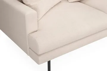 Menard 4-sits Högervänd L-formad Djup Schäslongsoffa i Tyg - Beige - Möbler - Soffa - Divansoffa & schäslongsoffa - 4 sits soffa med divan