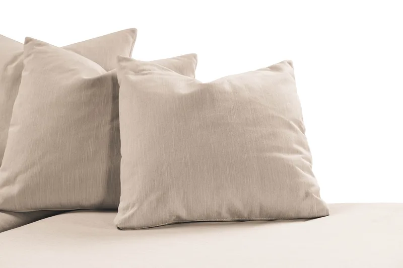 Menard 4-sits Högervänd L-formad Schäslongsoffa i Tyg - Beige - Möbler - Soffa - Divansoffa & schäslongsoffa - 4 sits soffa med divan