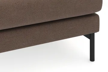 Menard 4-sits Högervänd L-formad Djup Schäslongsoffa i Tyg - Brun - Möbler - Soffa - Divansoffa & schäslongsoffa - 4 sits soffa med divan