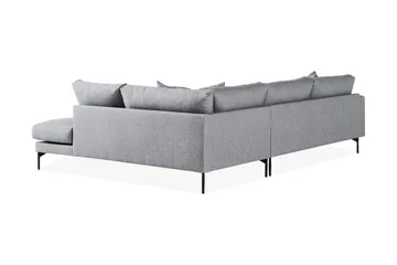 Menard 4-sits Högervänd L-formad Djup Schäslongsoffa i Tyg - Grå - Möbler - Soffa - Divansoffa & schäslongsoffa - 4 sits soffa med divan