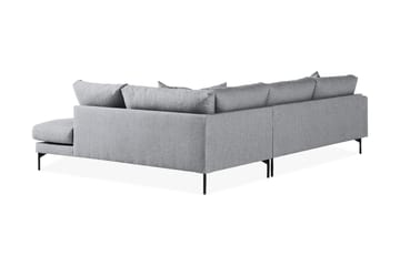 Menard 4-sits Högervänd L-formad Djup Schäslongsoffa i Tyg - Grå - Möbler - Soffa - Divansoffa & schäslongsoffa - 4 sits soffa med divan