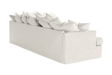 Menard 4-sits Högervänd L-formad Djup Schäslongsoffa i Tyg - Ljusgrå - Möbler - Soffa - Divansoffa & schäslongsoffa - 4 sits soffa med divan