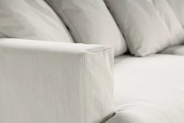 Menard 4-sits Högervänd L-formad Schäslongsoffa i Tyg - Ljusgrå - Möbler - Soffa - Divansoffa & schäslongsoffa - 4 sits soffa med divan