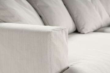 Menard 4-sits Högervänd L-formad Djup Schäslongsoffa i Tyg - Ljusgrå - Möbler - Soffa - Divansoffa & schäslongsoffa - 4 sits soffa med divan