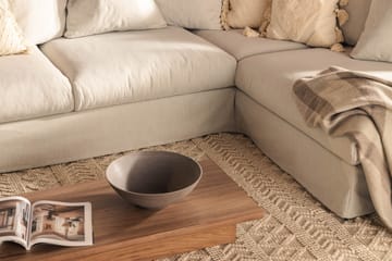 Menard 4-sits Högervänd L-formad Djup Schäslongsoffa i Tyg - Ljusgrå - Möbler - Soffa - Divansoffa & schäslongsoffa - 4 sits soffa med divan