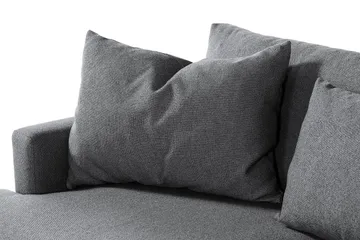 Menard 4-sits Högervänd L-formad Djup Schäslongsoffa i Tyg - Mörkgrå - Möbler - Soffa - Divansoffa & schäslongsoffa - 4 sits soffa med divan