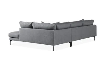 Menard 4-sits Högervänd L-formad Djup Schäslongsoffa i Tyg - Mörkgrå - Möbler - Soffa - Divansoffa & schäslongsoffa - 4 sits soffa med divan