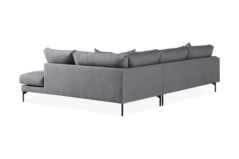 Menard 4-sits Högervänd L-formad Djup Schäslongsoffa i Tyg - Mörkgrå - Möbler - Soffa - Divansoffa & schäslongsoffa - 4 sits soffa med divan
