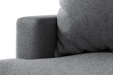 Menard 4-sits Högervänd L-formad Djup Schäslongsoffa i Tyg - Mörkgrå - Möbler - Soffa - Divansoffa & schäslongsoffa - 4 sits soffa med divan